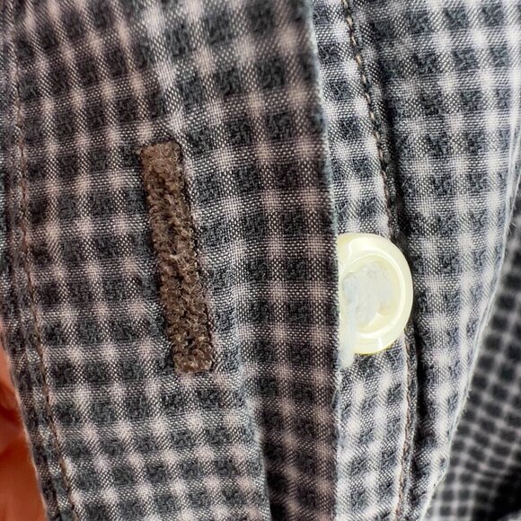 Billy Reid Big & Tall Men’s Long Sleeve Button Up Shirt Gray Check Size XXL - Picture 12 of 12